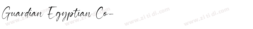 Guardian Egyptian Co字体转换 Guardian Egyptian Co字体转换